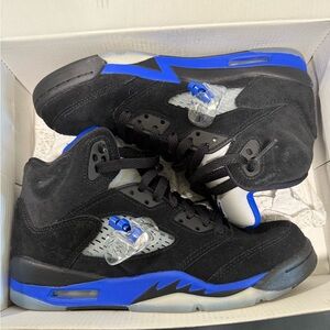 Kids Black and Blue Sneakers